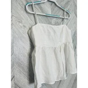 Reformation | Tops | Reformation Swan White Linen Top Size